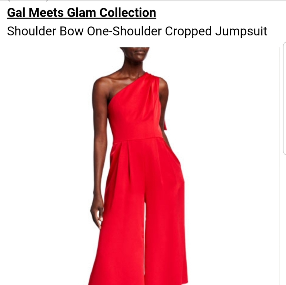 Gal Meets Glam Red 1 shoulder jumpsuit, sz…
